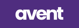 Avent logo on a purple background.